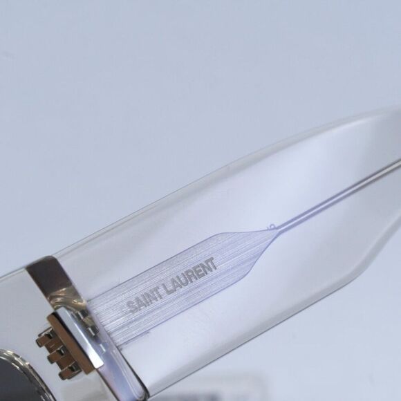🕶️ New Saint Laurent SL697 003 Sunglasses - Transparent Beige Frame - Picture 3 of 10